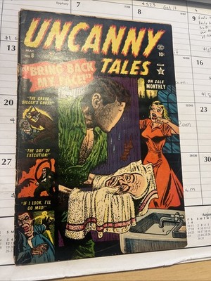 UNCANNY TALES #8 ATLAS 1953 CLASSIC COVER - READ DESCRIPTION