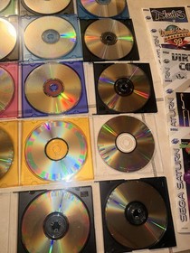 sega saturn game lot With Manuals. Not Tested But No Visible Damage To Discs