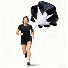 56'' Parachute Power Running Resistance Training Track Field Speed Chute Sport