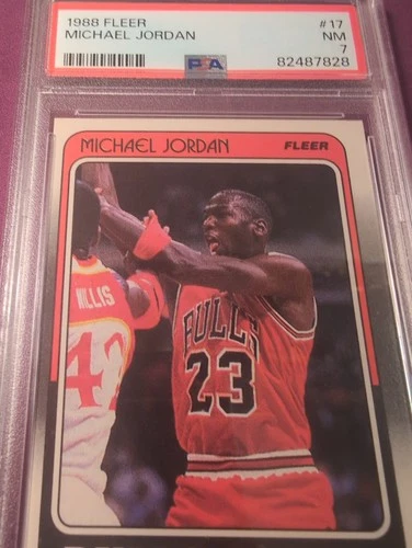 PSA 7 1988 Fleer Michael Jordan #17