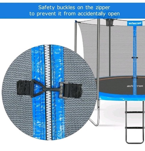 Trampoline Replacement Safety Enclosure Net for 6 Straight Poles Round 15 Ft FRM - Picture 5 of 6