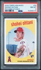 2018 Topps Archives #50 Shohei Ohtani Pitching Stance Rookie Card PSA 8 Angels
