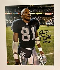 Tim Brown Autograph 8x10 Photo W/ Proof Pic Raiders Hall Of Fame NFL
