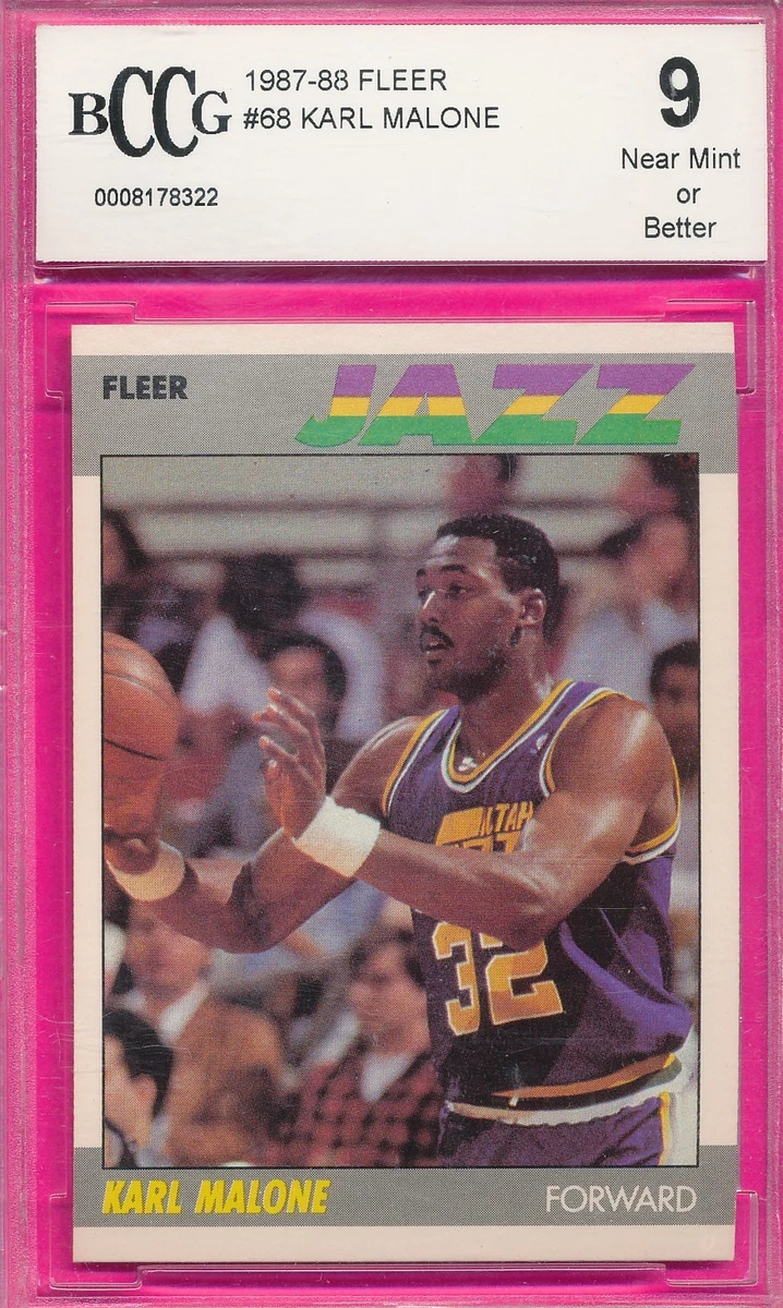 Fleer Karl Malone Basketball 1987-88 Season Sports Trading Cards