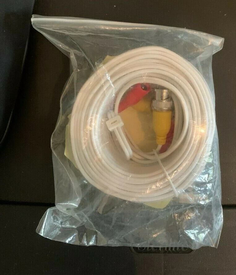 NIGHT OWL BNC CABLE 60'  1 CABLE ONLY - CAB-2P60UL2 - Color White - Image 2 of 2