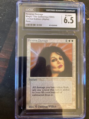 ALPHA Reverse Damage *** EX-NM+ CGC 6.5! - DUTY PAID - MtG Magic | eBay