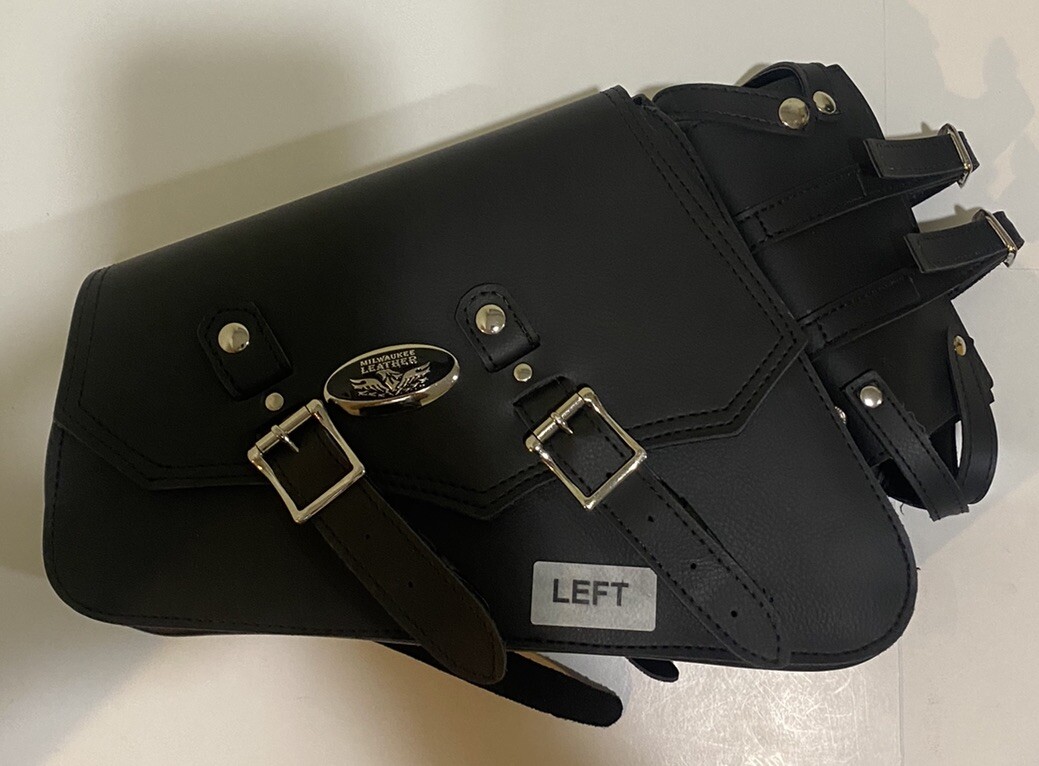 Left Side PVC Swing Arm Bag w/ Bottle Holder, Interior Gun & Ammo Holster