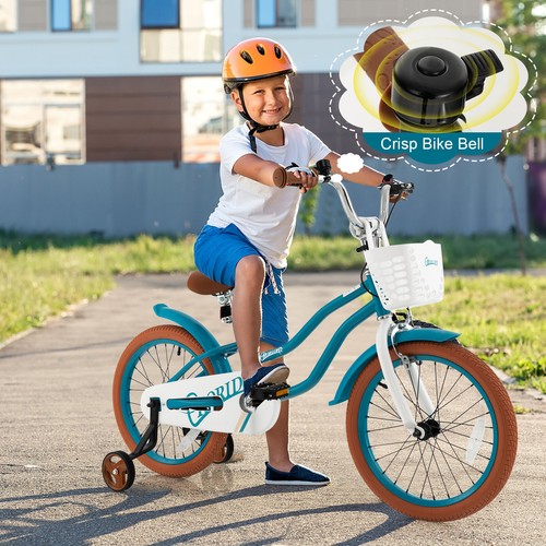 18" Kids Bike Toddler Bicycle w/Training Wheel Kickstand for 4-8 Years Old Girl - Picture 2 of 9