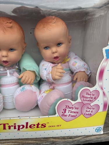 RARE Gerber Baby Triplets Baby Dolls In Box Clean Toy Biz 1997 Vintage Cute 🥰 - Picture 6 of 11