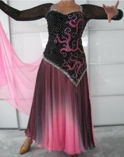 Turnierkleid Standard Größe 38 in schwarz/r...