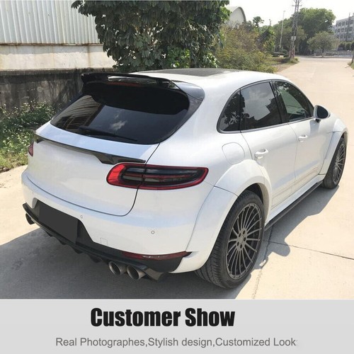 For Porsche Macan SUV 2014-20 Real Carbon Rear Window Roof Spoiler Top Wing Lip - Bild 4 von 12