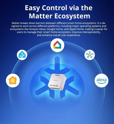 Sonoff Mini-D interruttore Relè a Contatto Pulito Smart WiFi Compatibile Matter - Foto 4 di 13
