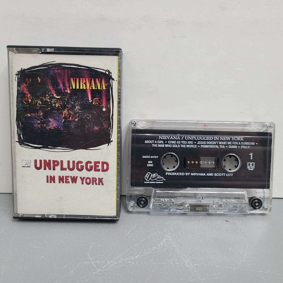 Vtg 1994 Original Nirvana Unplugged in New York Cassette Vtg 1994 Original Nirvana Unplugged in New York Cassette