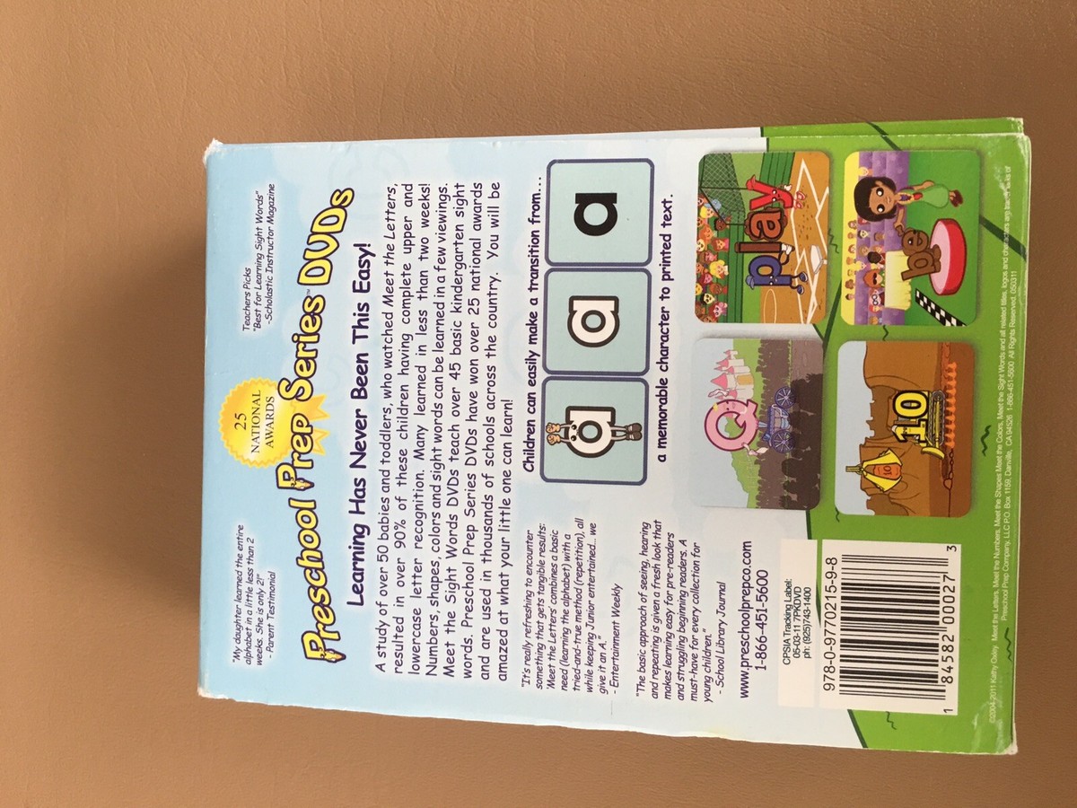 Preschool Prep & Sight Words 7 DVD Pack (Meet the Letters, Meet