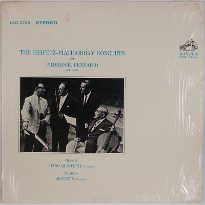 Heifetz Primrose Piatigorsky レコード　LP Amazon.com: THE HEIFETZ-PIATIGORSKY CONCERTS 3 Vinyl LP ORIGINAL