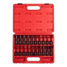 Sunex Tool  2645 26 Piece 1/2" Drive Metric Shallow Impact Socket Set