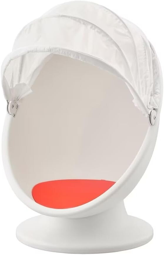 IKEA PS LÖMSK Kids Swivel Pod Chair, White/Red(Orange) | eBay IKEA PS LÖMSK Kids Swivel Pod Chair, White/Red(Orange) | eBay