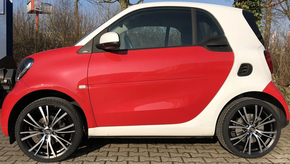 Sommerräder smart 453 fortwo forfour MSW 20/4 schwarzfrontpoliert 17" Hankook - Bild 3 von 4