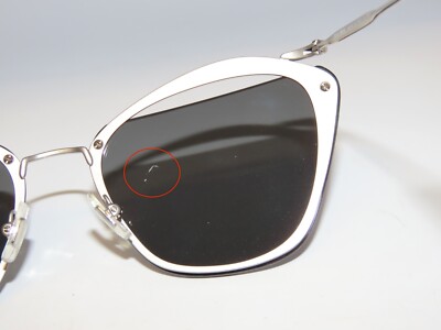 Miu Miu Miumiu 54T 54 KJW-7W1 Silver Gray Mirror Sunglasses  display picture 1