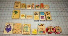 Vintage Stamp Craft Rubber Stamps You Choose Cats Dogs Palm Tree Heart More