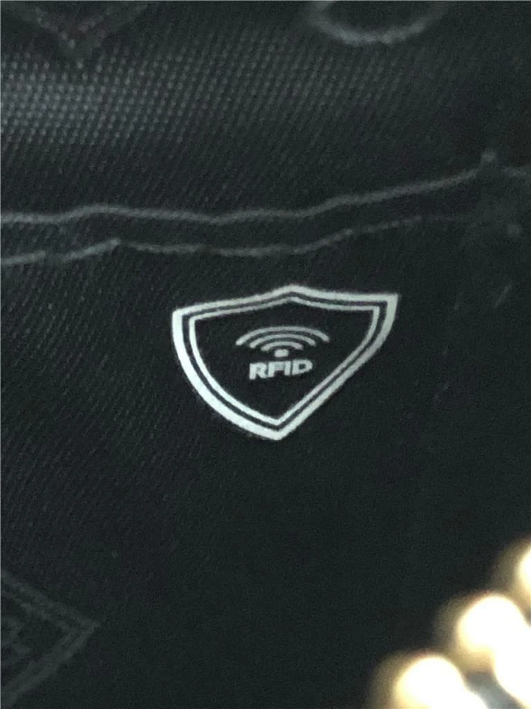 Bracciale Vera Bradley RFID Mia Banana Leaves marrone nuovo senza etichette con finiture in pelle