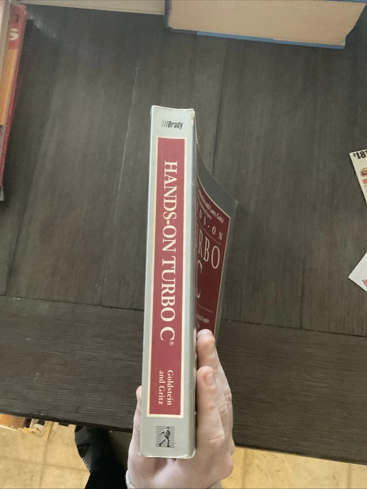 Hands on Turbo C By Larry Joel Goldstein & Larry Gritz 1989 Softcover Computers - Image 2 of 4