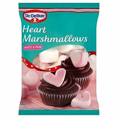 Dr. Oetker Heart Marshmallows White & Pink (100g) - 2er Pack
