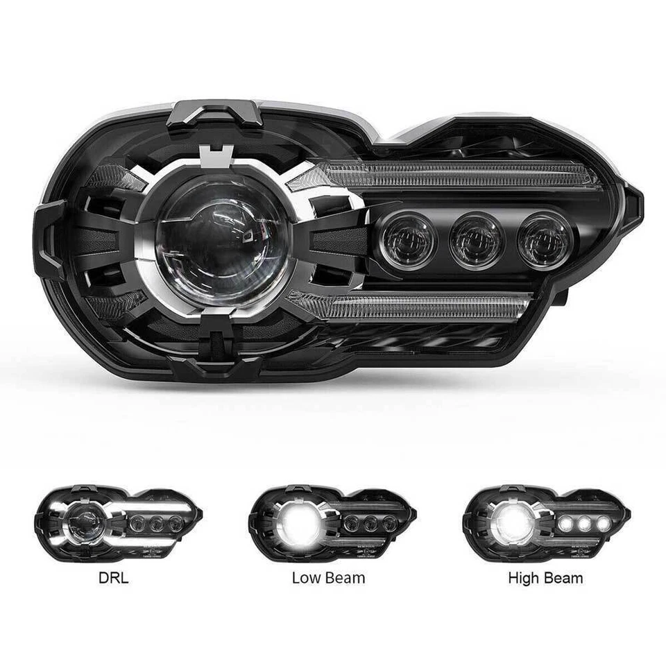 Faro delantero de haz alto bajo para BMW K1200R 2005-2009 K1300R 2010-2013 LED Foto 3 de 4
