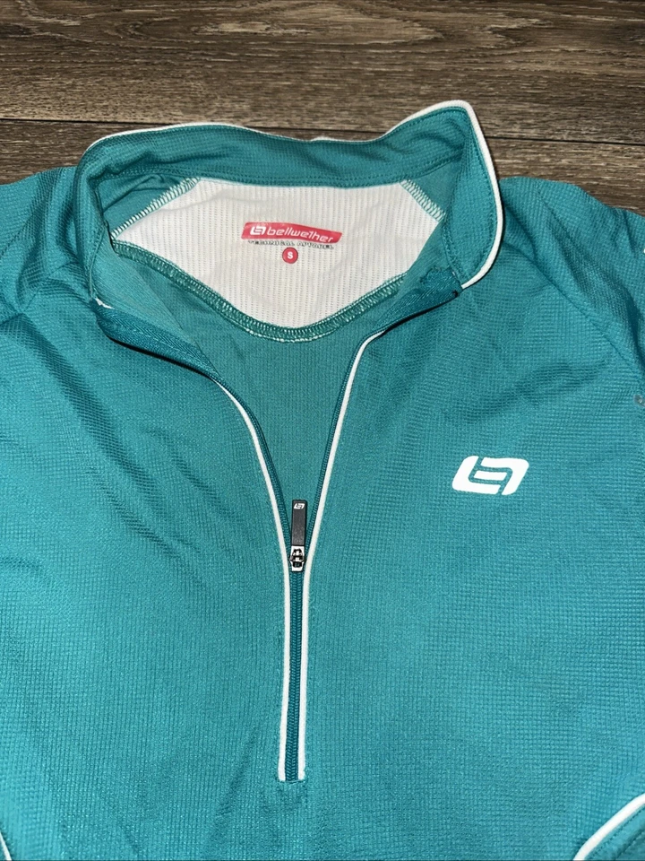 Bellwether Cycling Jersey Women’s Small Teal Half Zip #Jj - Image 2 of 4