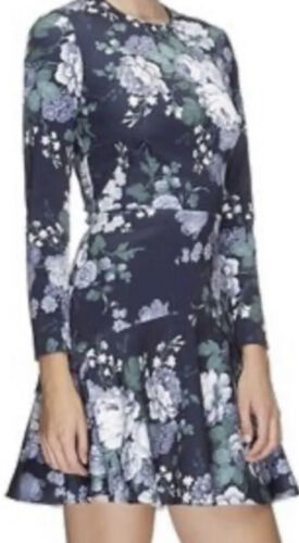 New! LOVER The Label [sz 6] navy floral Rosemary Scuba Dress - Picture 1 of 11