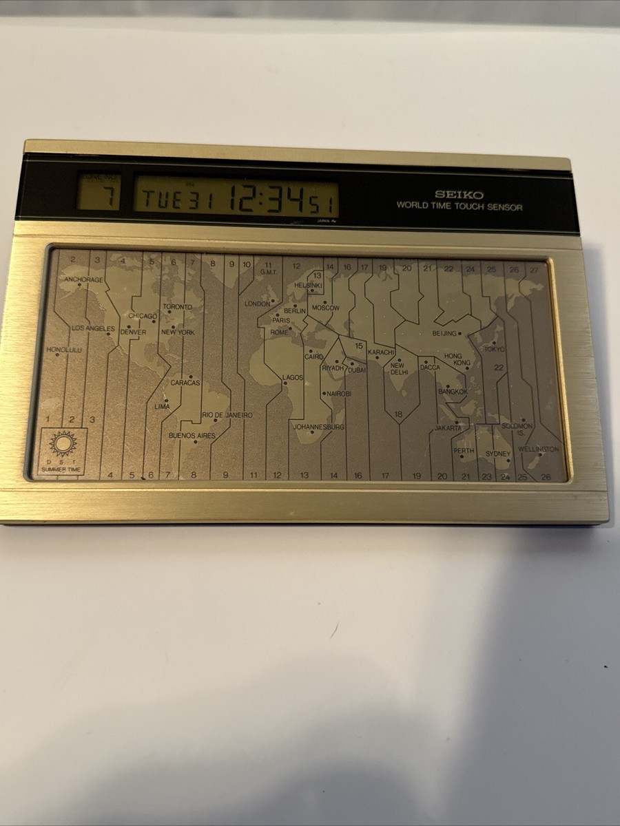 Vintage Seiko World Time Touch Sensor Cal YJ20 Ref QNS901G | eBay