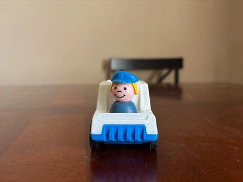 Vintage Fisher Price Little People Mail Truck & Mailman (Lady) Postman