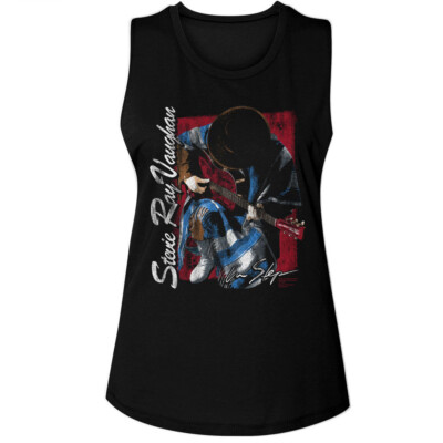 Pre-Sell Stevie Ray Vaughn Music Licensed Ladies Women's Muscle Tank Top Shirt