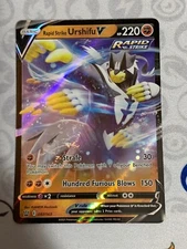 C1318 POKEMON TCG RAPID STRIKE URSHIFU V NM HOLO CARD #087 BATTLE STYLES RARE
