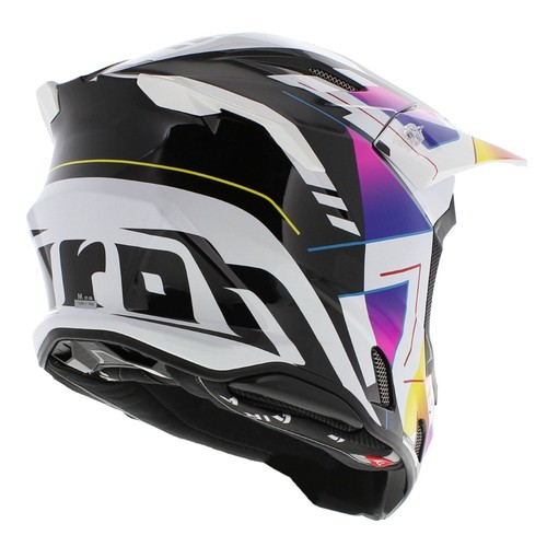 Airoh Twist 3.0 Rainbow Gloss Black Purple White, Offroad MX Helmet Fast Ship - Picture 3 of 8