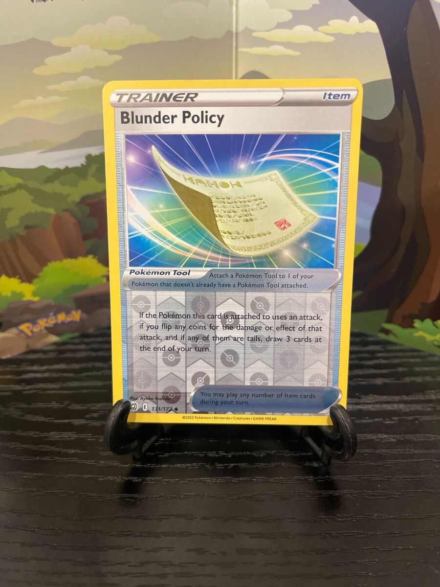 Pokemon - Sword & Shield - Brilliant Stars - Blunder Policy - 131/172 -  (Reverse Holo) 