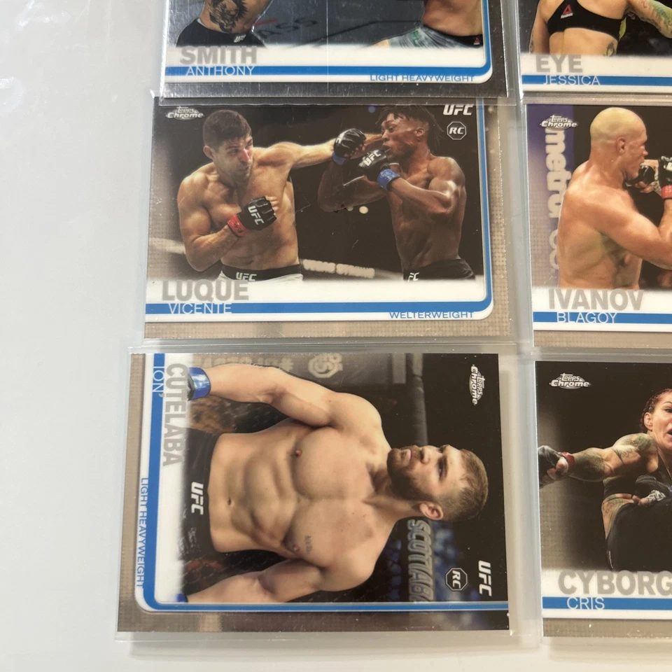 (10) 🔥 2019 Topps Chrome UFC Juan Espino RC Cyborg Maia Andrade Cutelaba Ivanov - Image 3 of 4