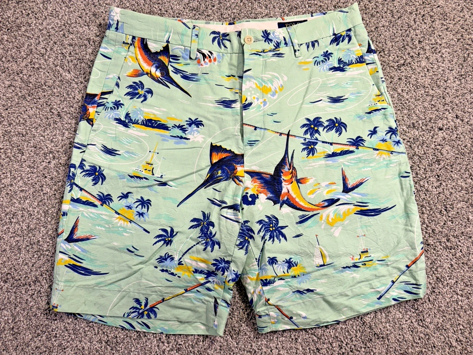 Polo Ralph Lauren Hawaiian Shorts All-Over Print Men’s Size 32 Tropical Fish
Opens in a new window o