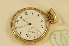 Vintage   Omega early 1900' Pocket watch w/ Jaccard's Kansas City, 10k gold fill