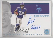 2021 Panini Encased Scripted Signatures Sapphire 30/35 Kene Nwangwu Auto 2o7