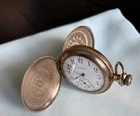 Vintage antique Waltham Double Hunter Pocket Watch 15j