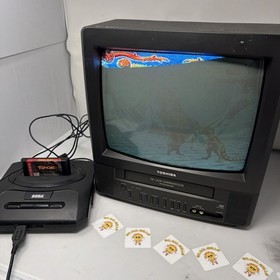 Sega Genesis Core System MK-1631 w/Primal Rage 1 Controller/cords **Working