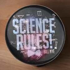 Science Rules Bill Nye Pin Button Pinback