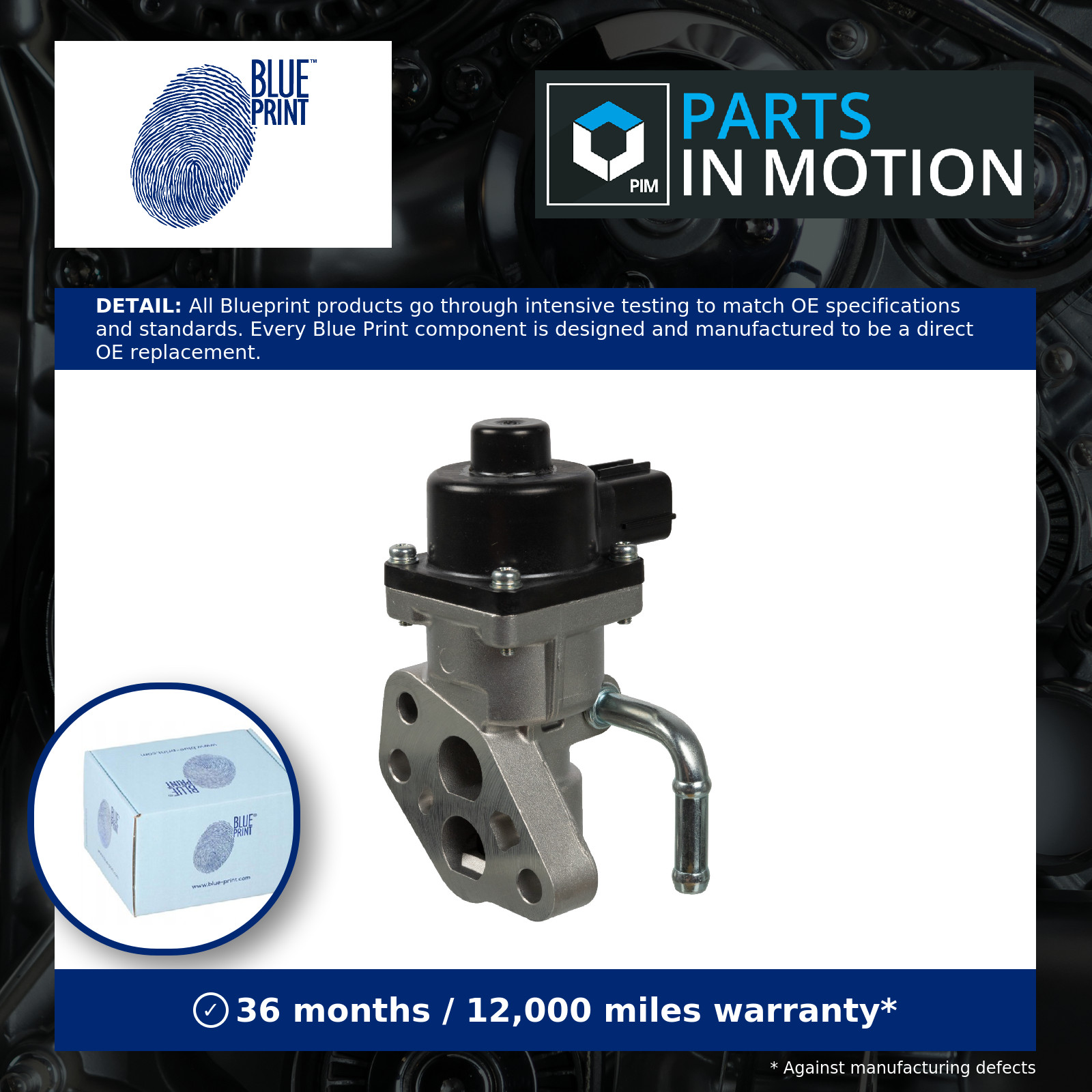 EGR Valve fits VOLVO V50 545 1.8 2.0 04 to 12 Blue Print 30757402 31251243 New - Image 24