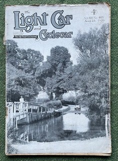 The Light Car & Cyclecar magazine 28th August 1920 No 405 vintage VSCC GWK GN