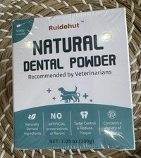 Ruidehut Natural Dental Powder Cats  Dogs, 2.12 oz EXP 2/2028 NEW/SEALED Tartar