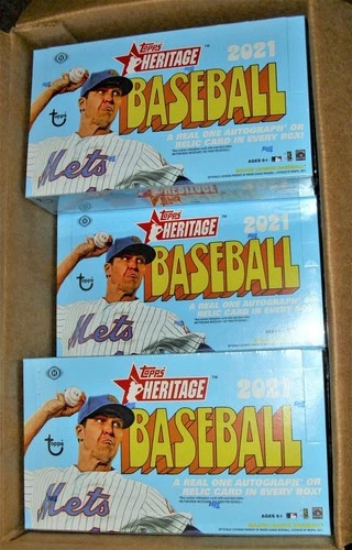 2021 Topps Heritage (3) Unopened Factory Sealed Hobby Edition Boxes-24 Packs Ea