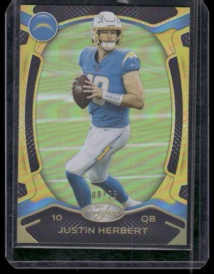 2021 Panini Certified #49 Justin Herbert Mirror Gold #/25