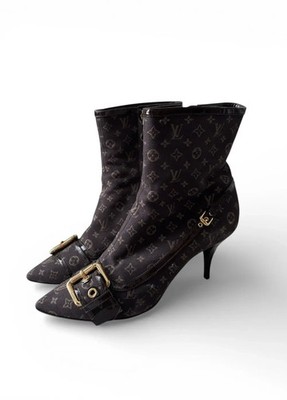 Louis Vuitton Monogram Heels Boots