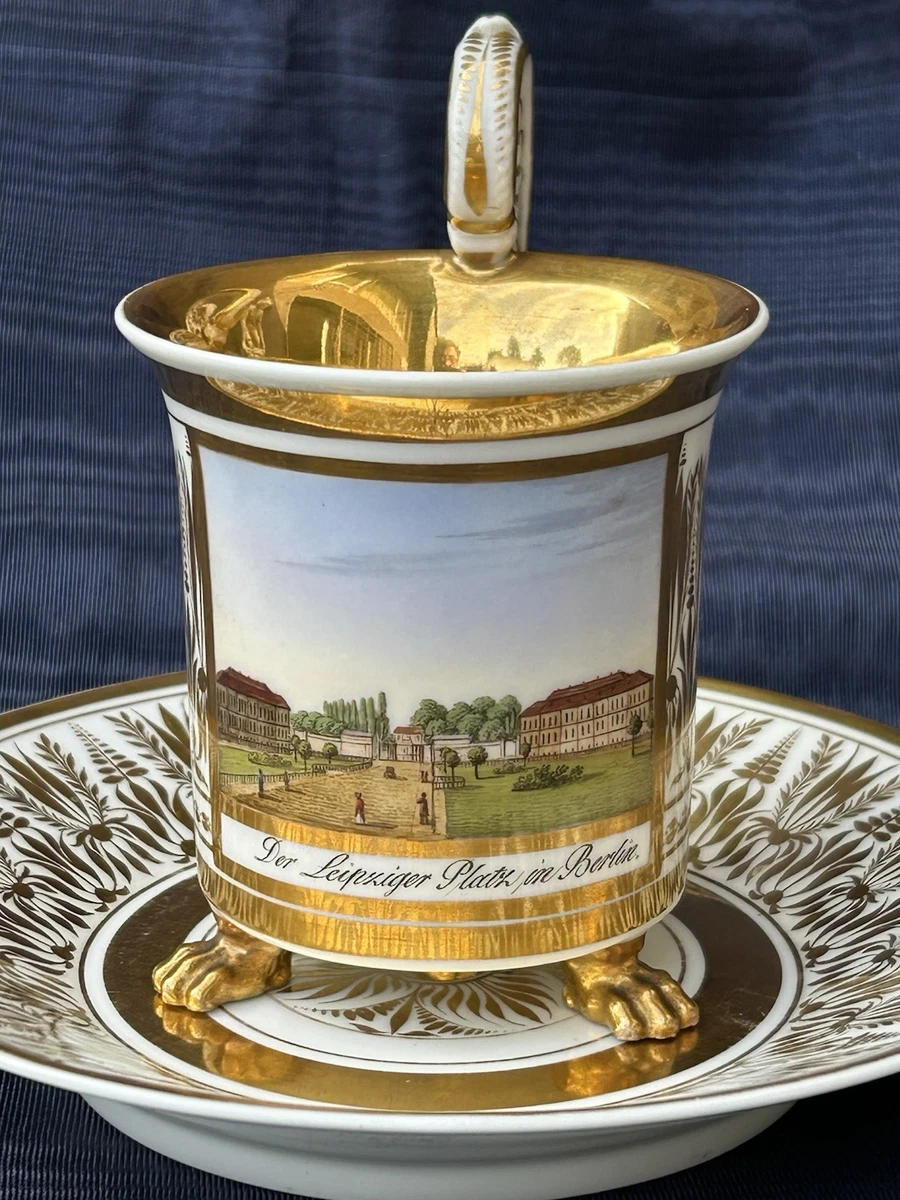 kpmベルリン アンティークゴブレット　記念杯 Kpm Cup In Antique Ceramic & Porcelain Cups & Saucers for sale | eBay